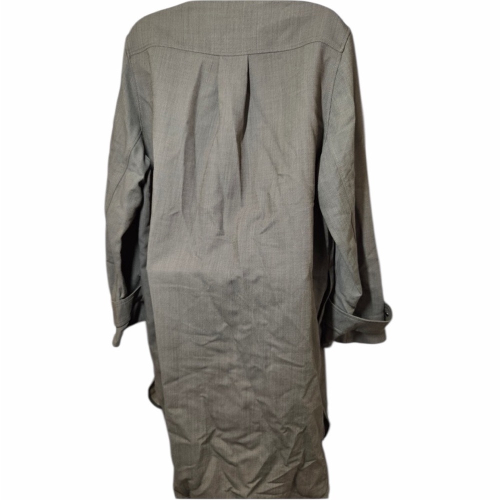 NWT COS Oversized Wool Blend Shirt Dress Green Women’s 6 6364 - Picture 4 of 10